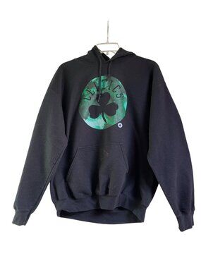 NBA Celtics Black Hoodie Sweatshirt Adult Size M 36g
